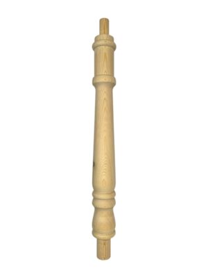 Pine Georgian Turned Continuous Newel Post 90mm x 675mm