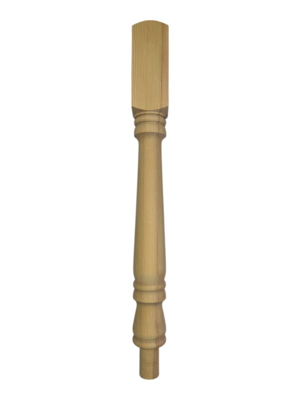 Pine Georgian Turned Newel Post 90mm x 790mm