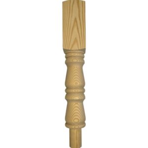 Pine Georgian Turned Pulpit Newel Post 90mm x 500mm