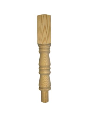 Pine Georgian Turned Pulpit Newel Post 90mm x 500mm