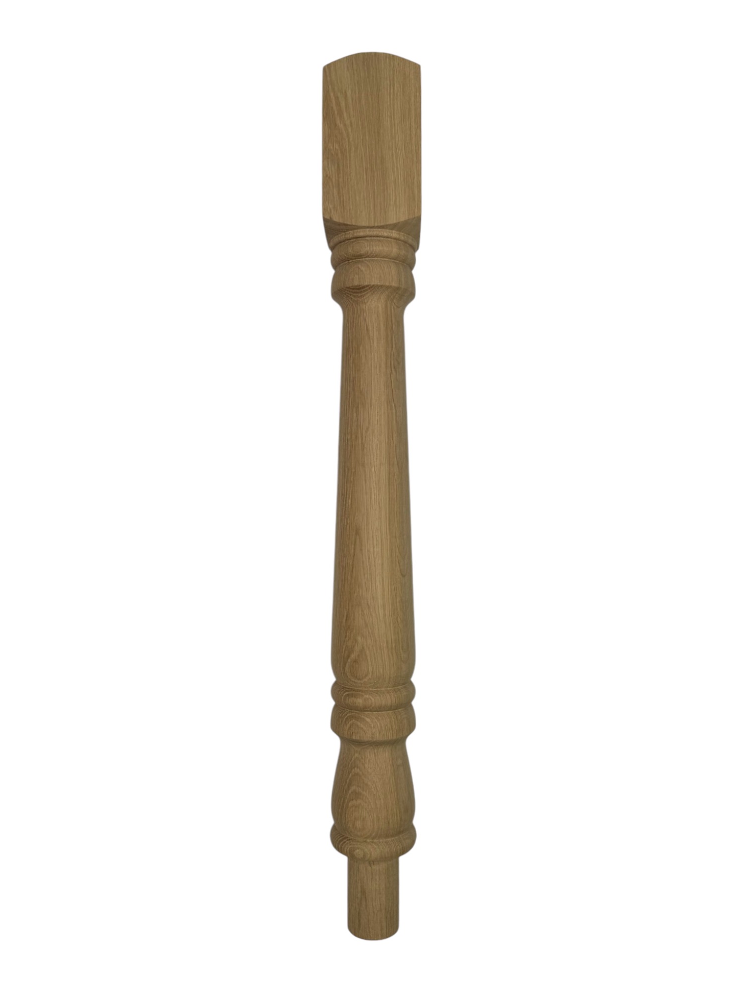 Oak Turned Georgian Newel Post 90mm x 730mm