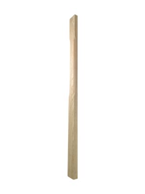 Ash HALF Stop Chamfer Newel Post 90mm x 1490mm