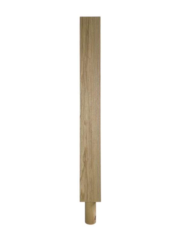 Ash Square Spigot Newel Post 90mm x 790mm - Image 2