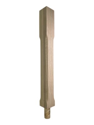 Ash Stop Chamfer Spigot Newel Post 90mm x 1000mm