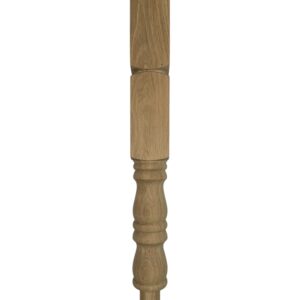 Oak Georgian Turned Double Newel Post 90mm x 710mm