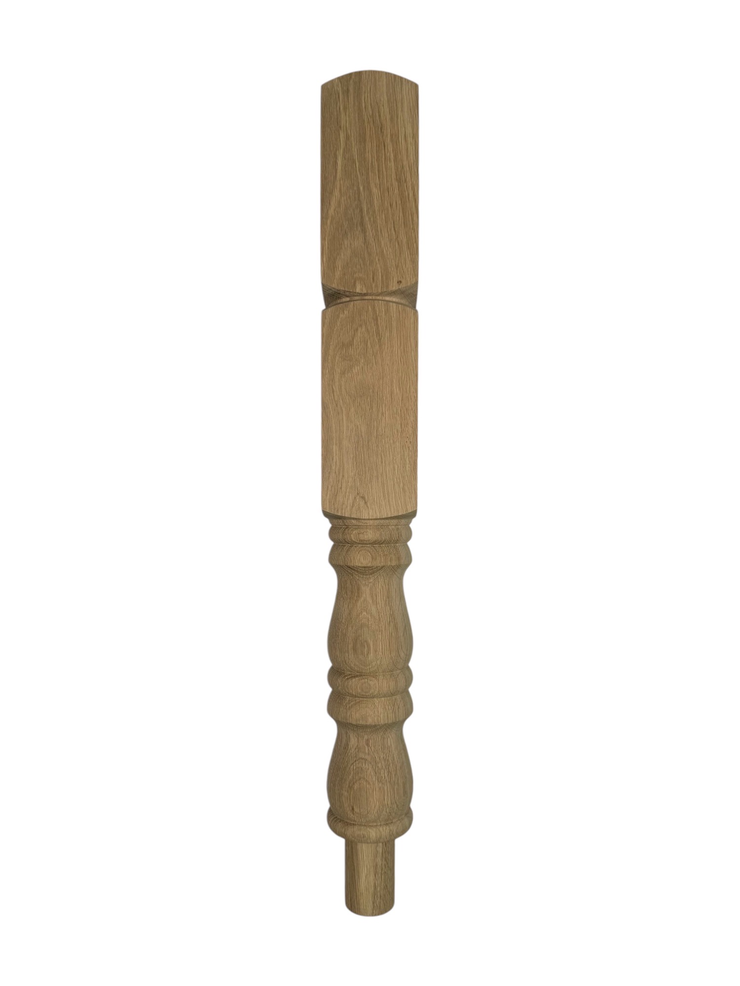 Oak Georgian Turned Double Newel Post 90mm x 710mm