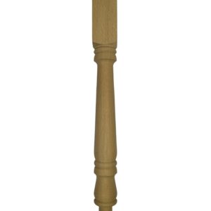 Oak Georgian Turned Newel Post 90mm x 790mm