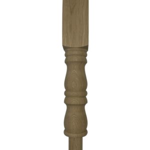 Oak Georgian Turned Pulpit Newel Post 90mm x 500mm