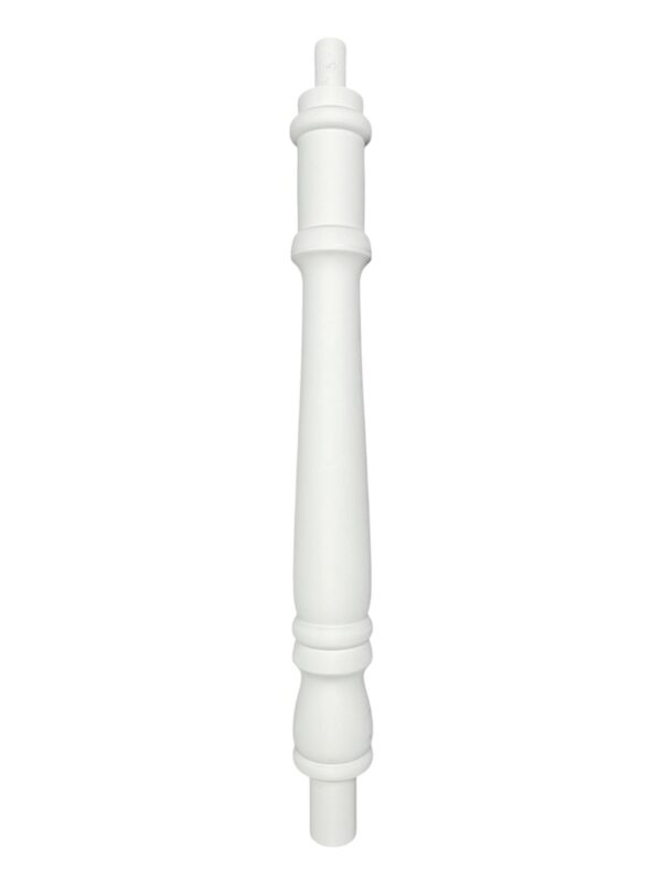 White Primed Turned Georgian Continuous Newel Post 90mm x 675mm