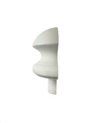 White Primed HALF Mushroom Newel Cap 90mm