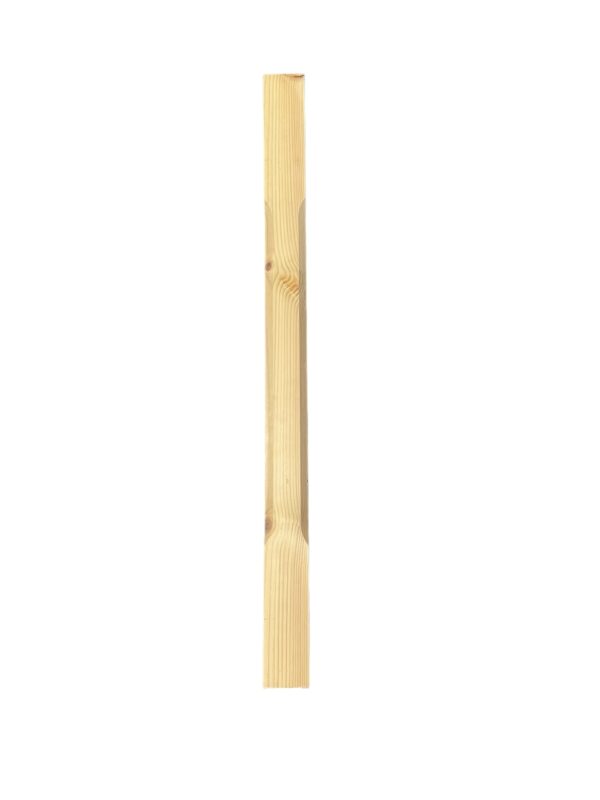 Pine Stop Chamfer HALF Newel Post 70mmx1490mm