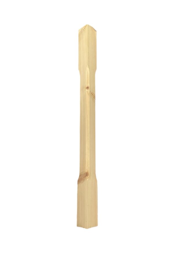 Pine Stop Chamfer Newel Post 70mmx1490mm