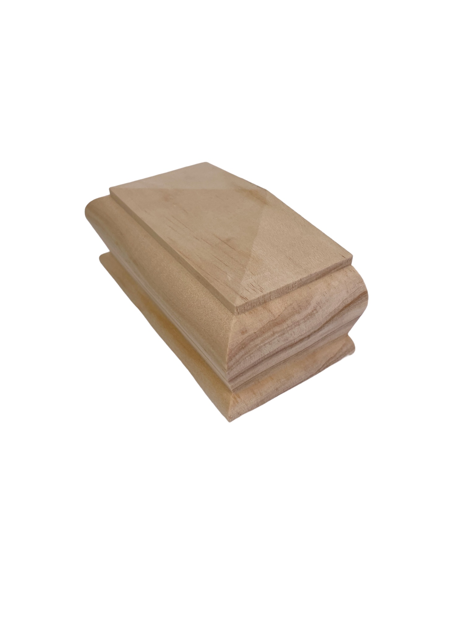 Pine HALF Square Pyramid Newel Cap 90mm