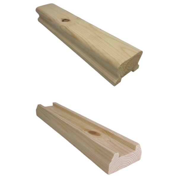 Pine Low Profile Handrail and Baserail 32mm