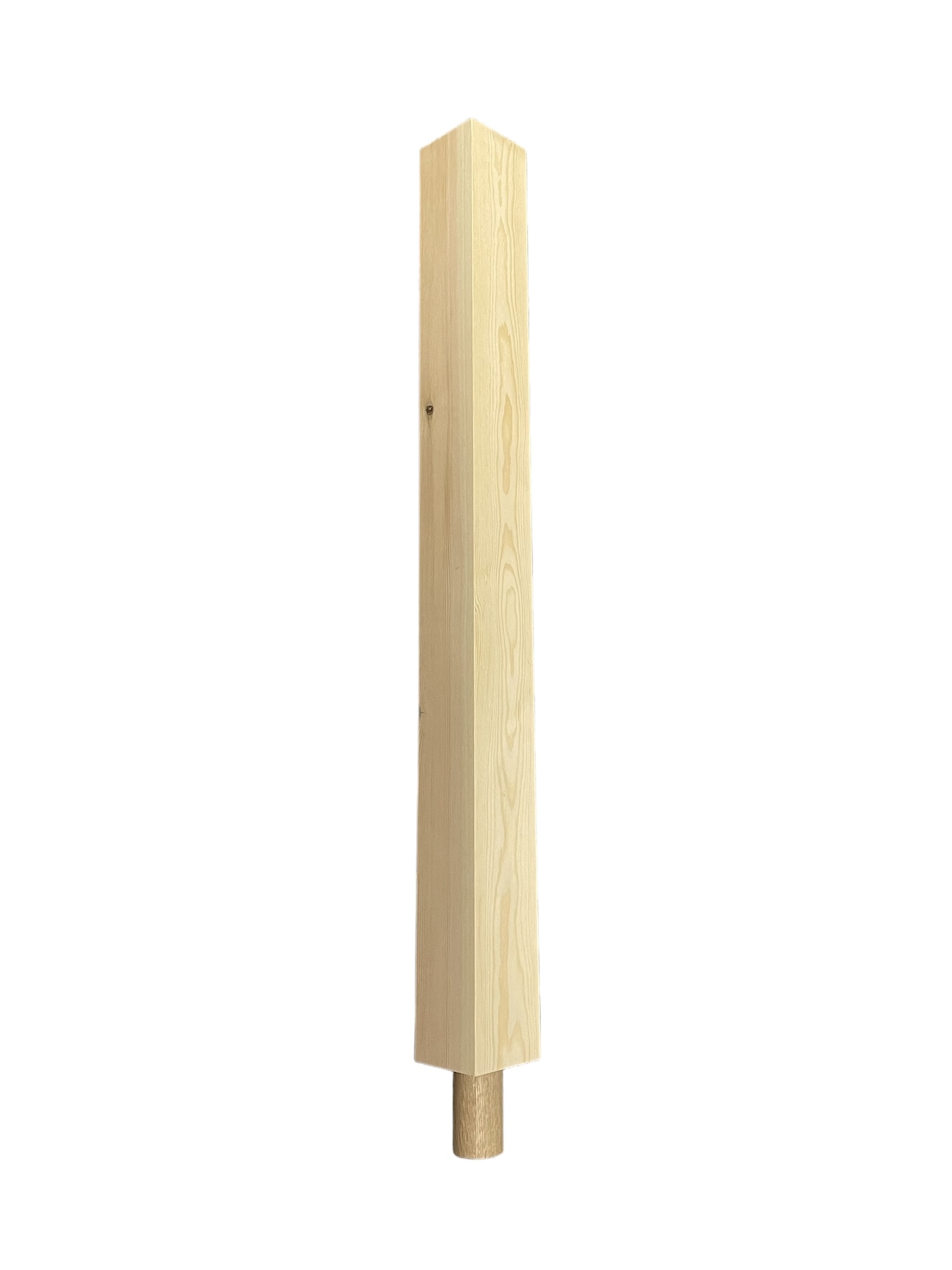 Pine Square Spigot Newel Post 70mmx790mm