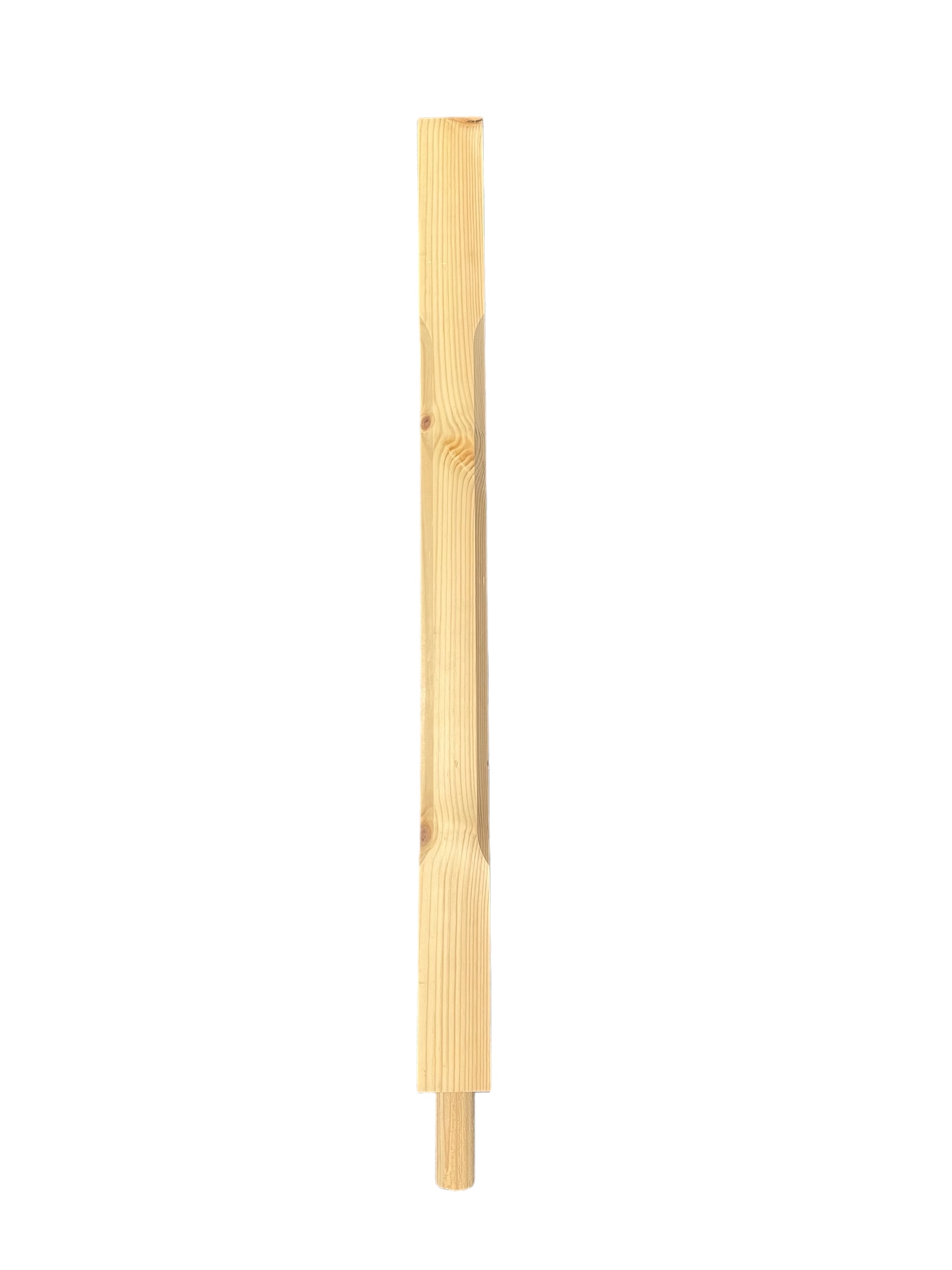 Pine Stop Chamfer HALF Spigot Newel Post 70mmx790mm