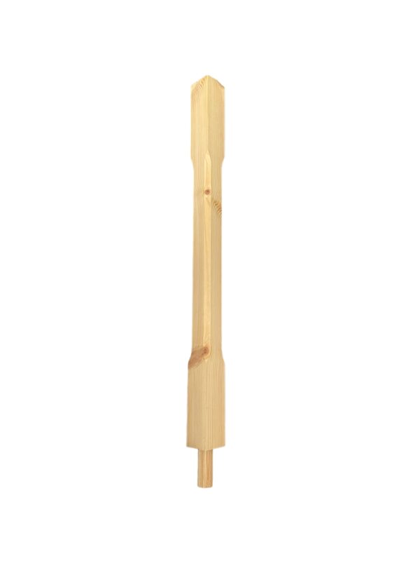 Pine Stop Chamfer Spigot Newel Post 70mmx790mm