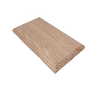 Pine DOUBLE Flat Newel Cap 140mm x 70mm