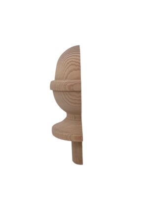 Hemlock HALF Acorn Newel Cap 90mm