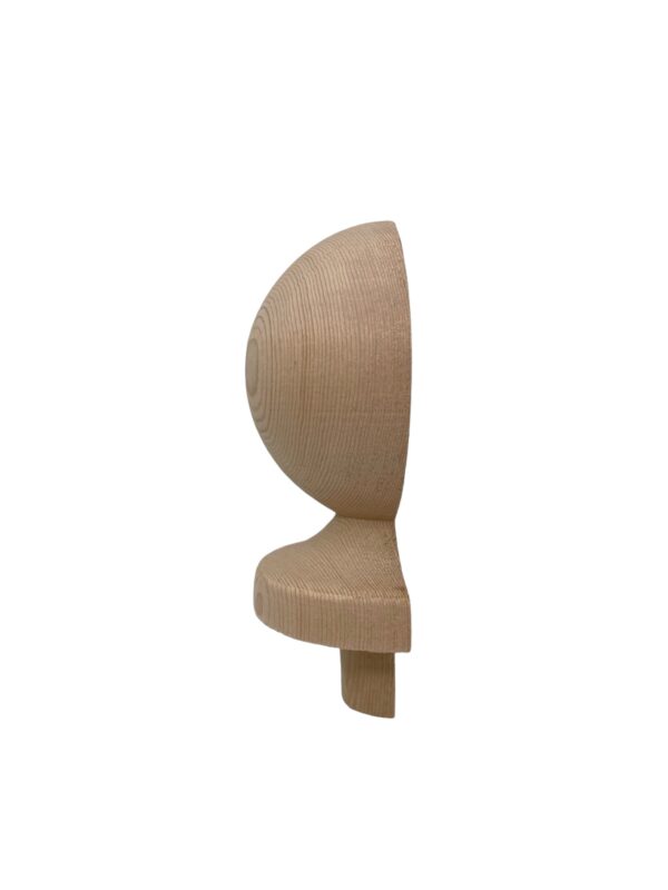 Hemlock HALF Ball Newel Cap 90mm