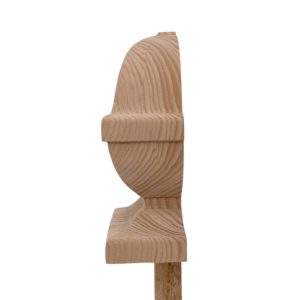 Hemlock HALF Square Acorn Newel Cap 90mm