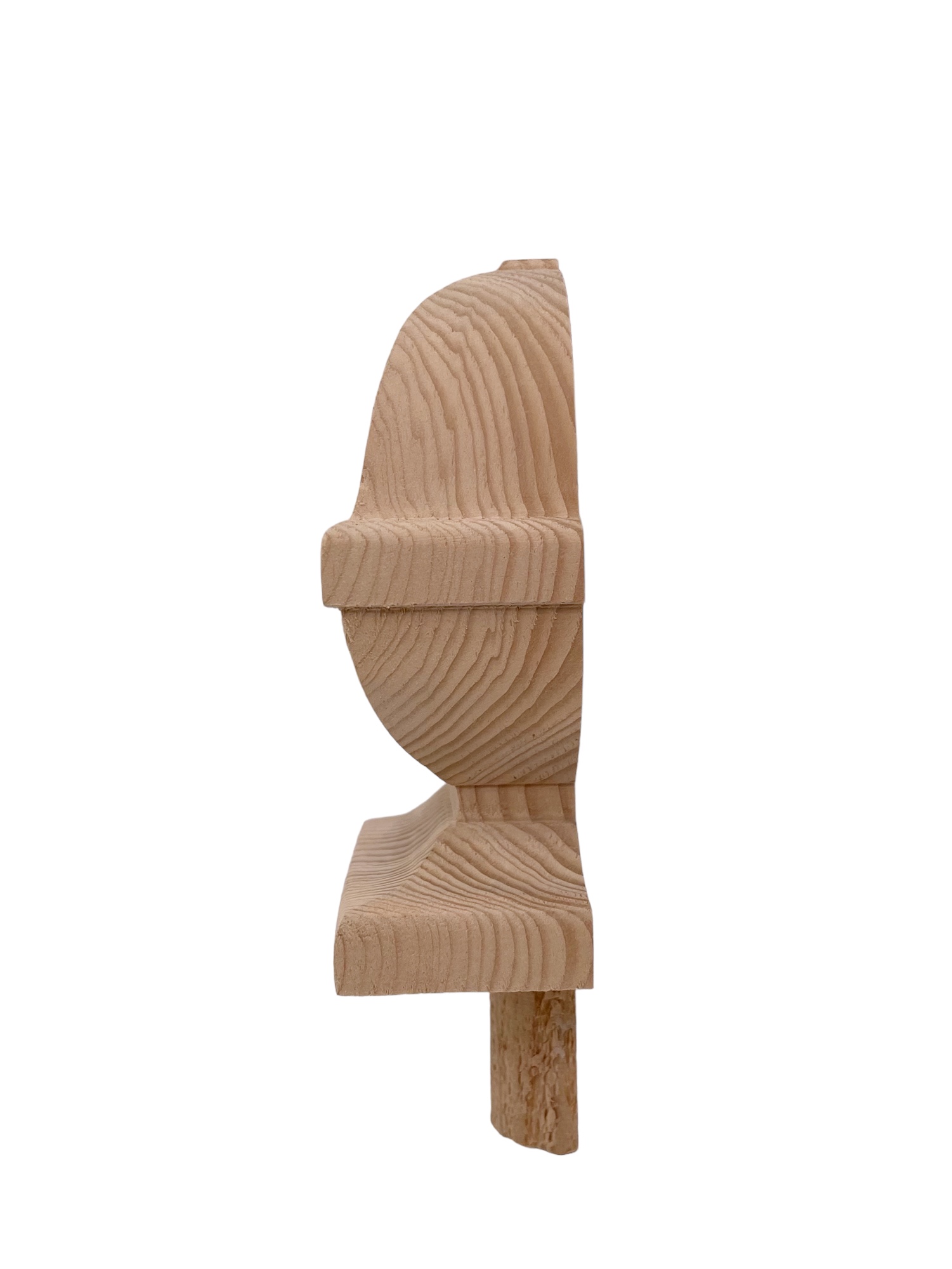 Hemlock HALF Square Acorn Newel Cap 90mm