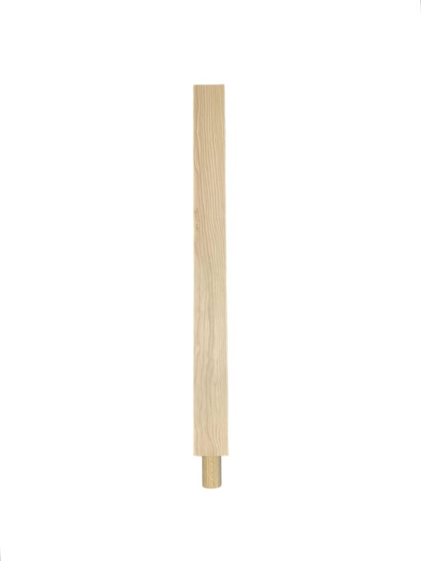 Hemlock HALF Square Spigot Newel Post 70mmx1000mm