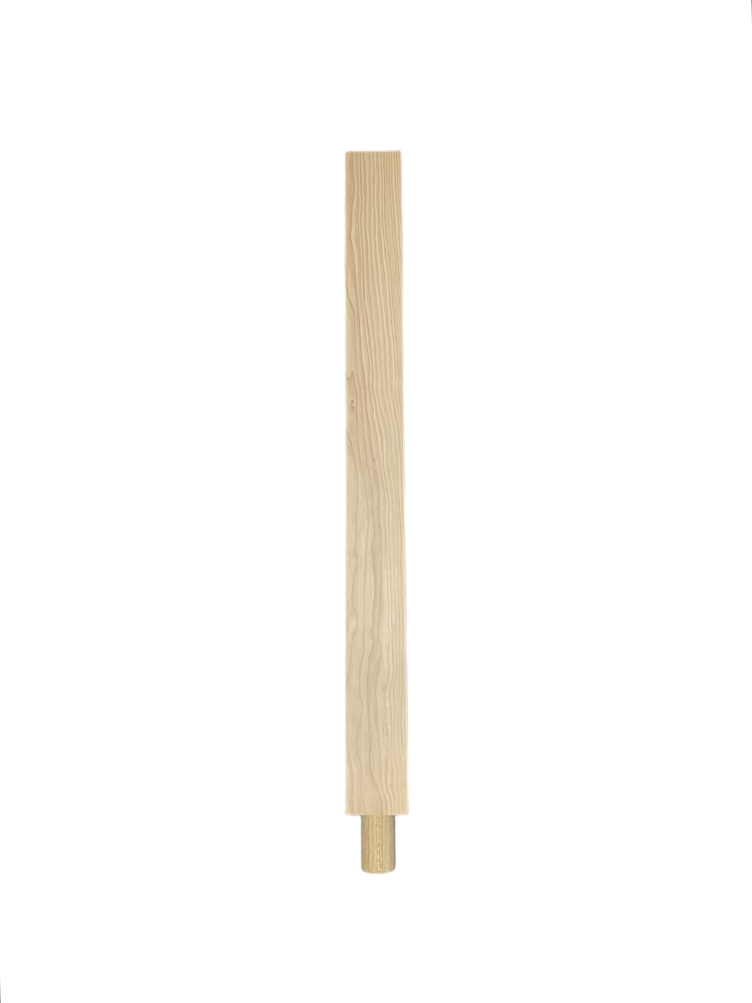 Hemlock HALF Square Spigot Newel Post 70mmx1000mm