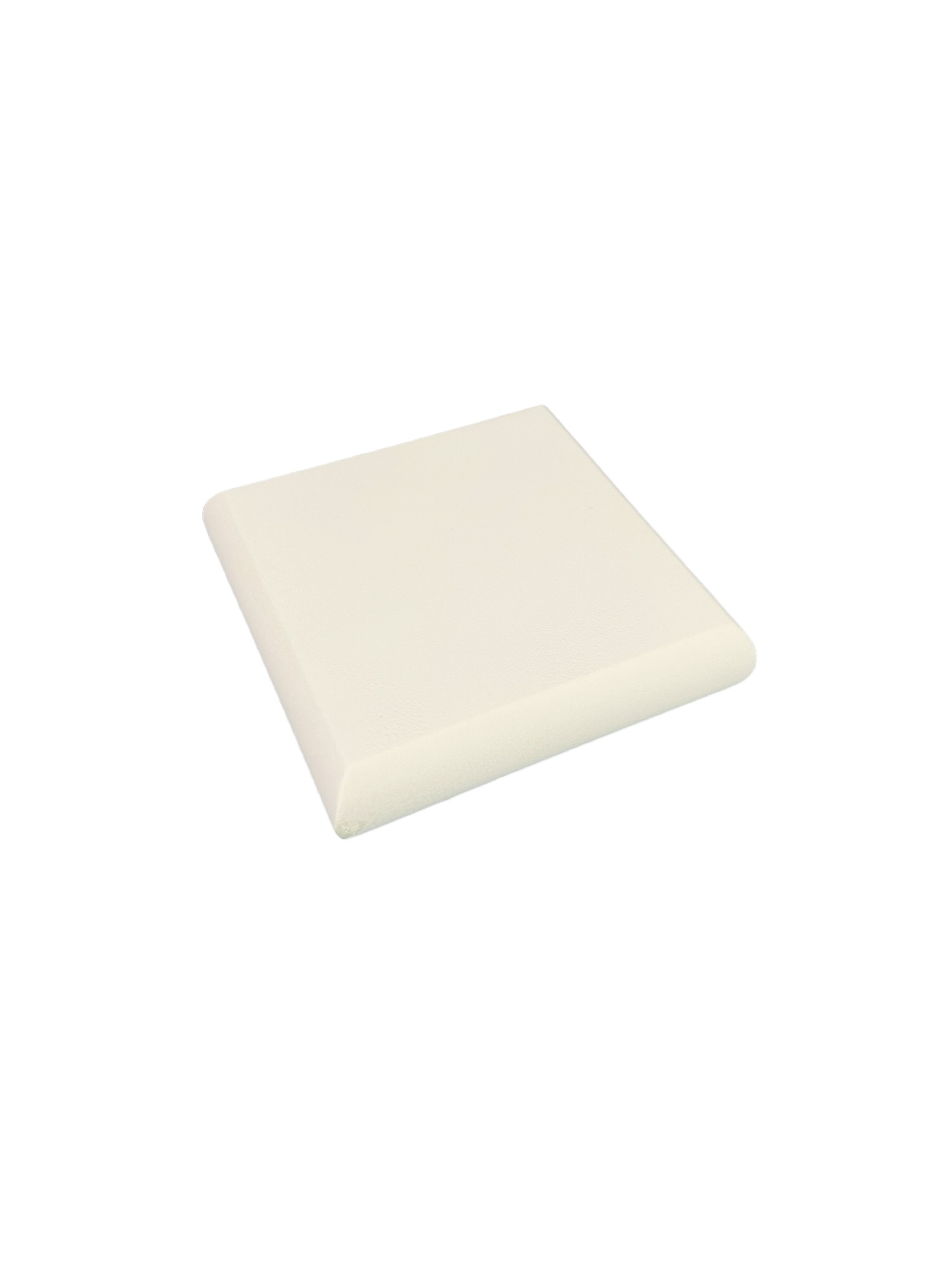 White Primed Flat Newel Cap 90mm