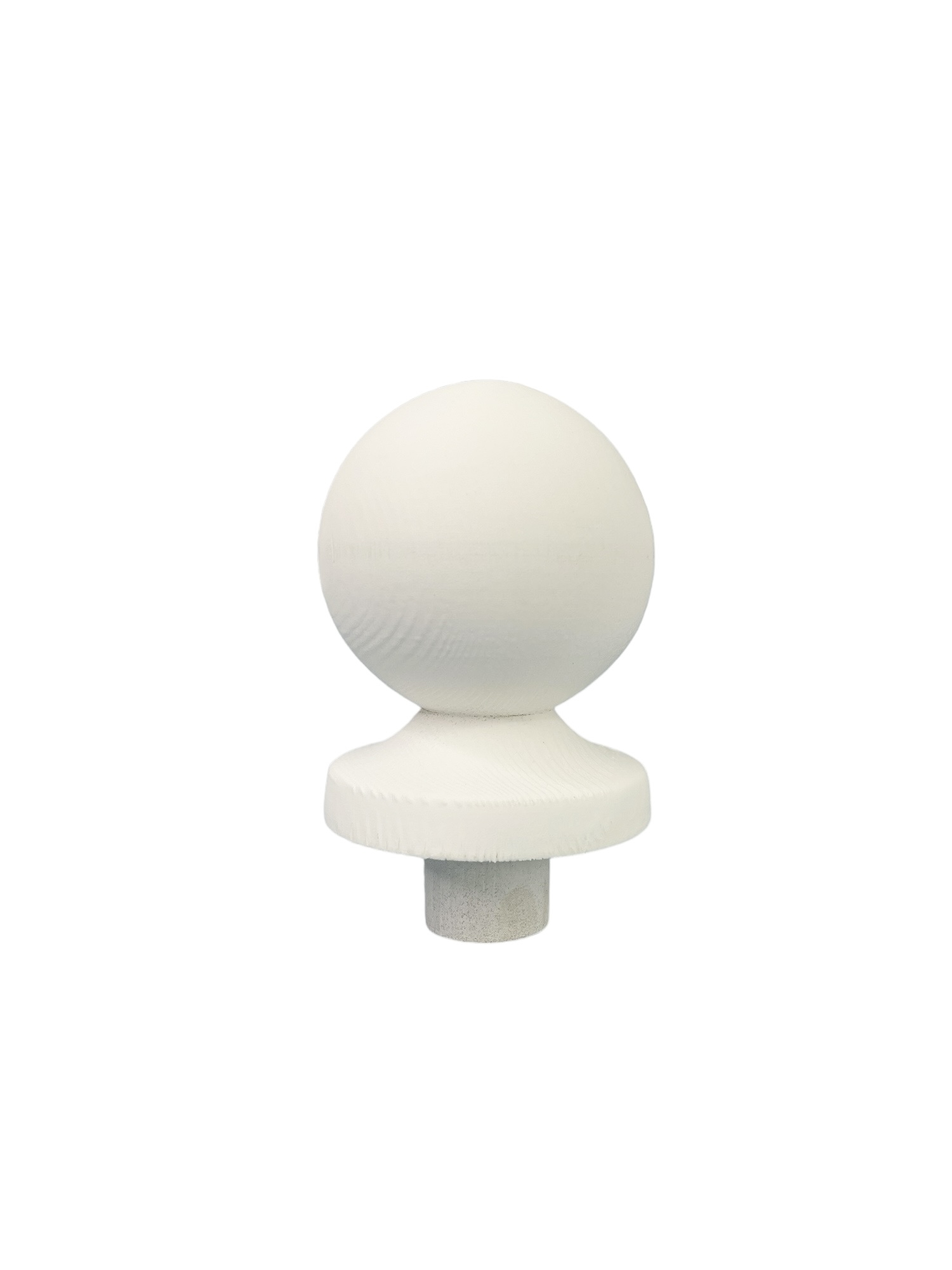 White Primed Ball Newel Cap 90mm