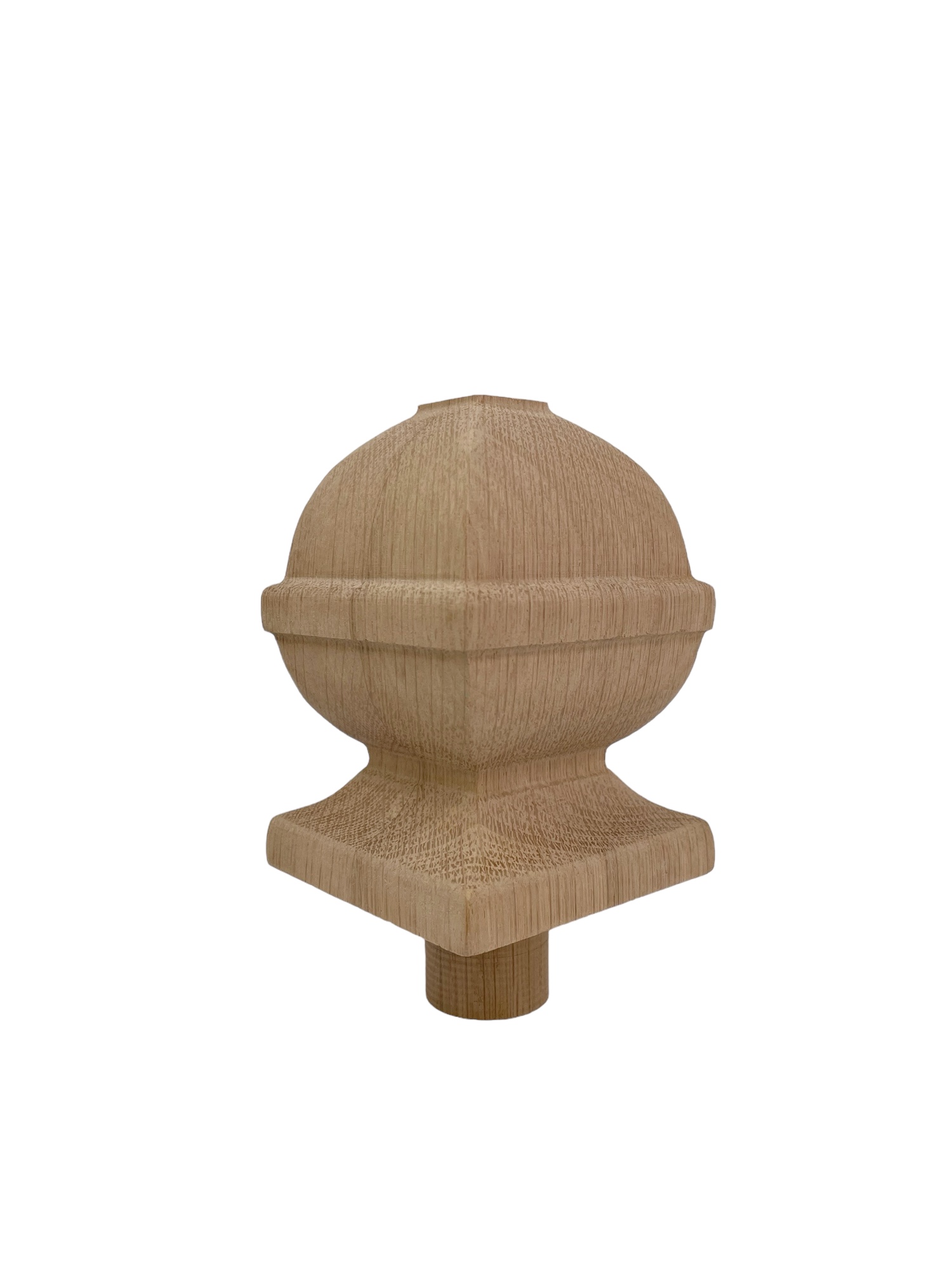 Oak Square Acorn Newel Cap 90mm