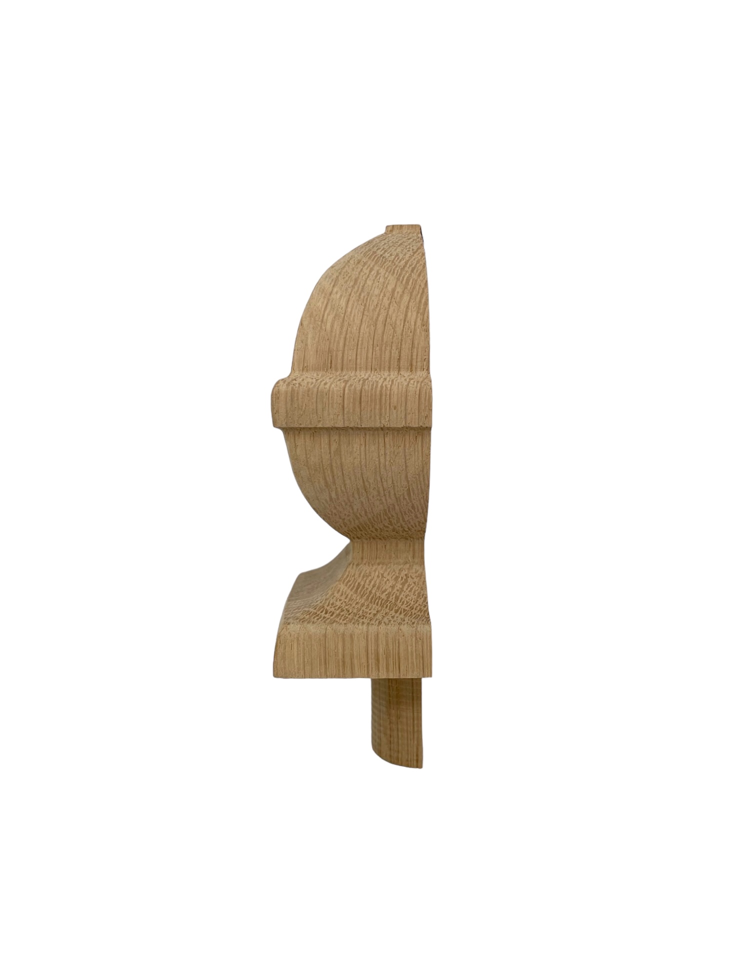 Oak HALF Square Acorn Newel Cap 90mm