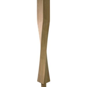 Oak Contemporary Raymond Twist Spigot Newel Post 790mm