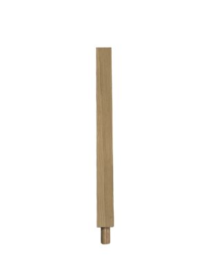Oak Square Spigot HALF Newel Post 70mmx790mm