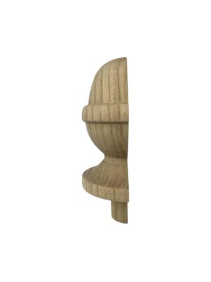 Ash HALF Acorn Newel Cap 90mm