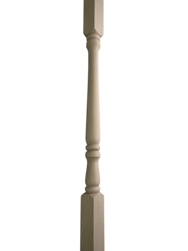 Ash Turned Georgian Stair Spindle 41mm x 1100mm - Image 2