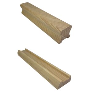 Ash Stair Handrail and Baserail 32mm