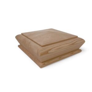 Hemlock Square Pyramid Newel Cap 90mm