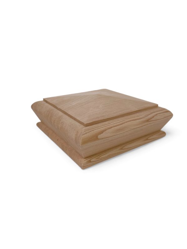 Hemlock Square Pyramid Newel Cap 90mm