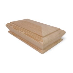 Hemlock DOUBLE Pyramid Newel Cap 140mm x 70mm