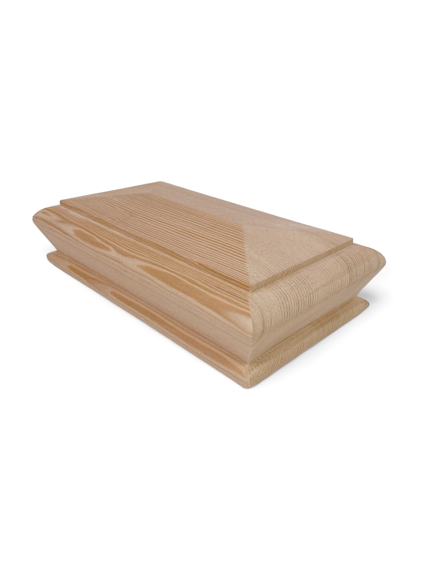 Hemlock DOUBLE Pyramid Newel Cap 140mm x 70mm