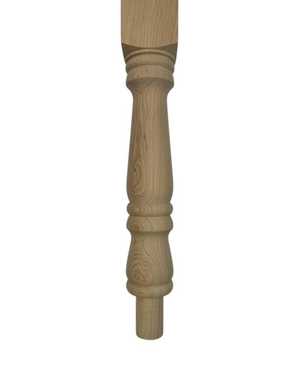 Hemlock Turned Georgian Block Newel post 90mm x 710mm - Image 2