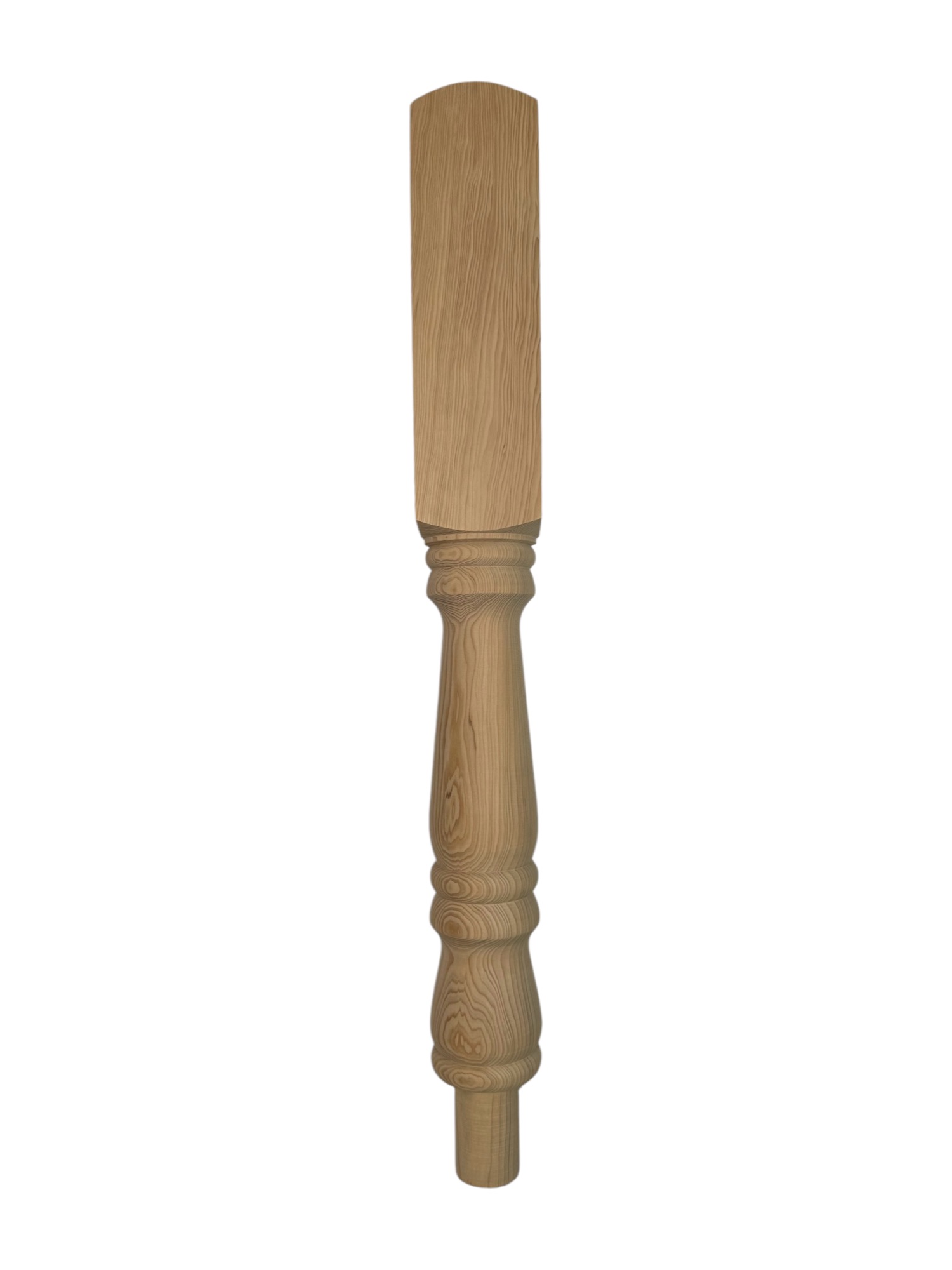 Hemlock Turned Georgian Block Newel post 90mm x 710mm