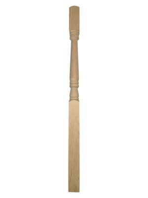 Hemlock Georgian Turned One Piece Newel Post 90mm x 1490mm
