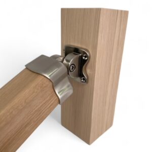 Traditional Brushed Nickel Adjustable Handrail Connector