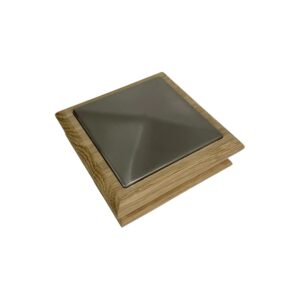 Unique Timber & Brushed Pyramid Newel Cap