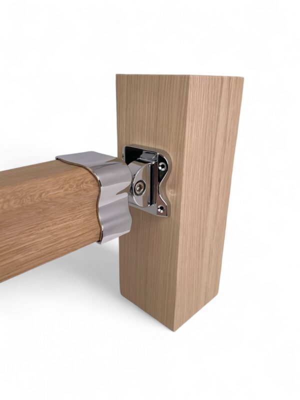 Traditional Chrome Adjustable Handrail Connector - Image 2