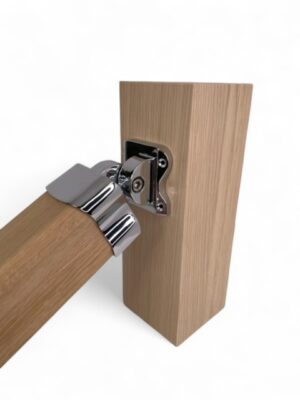 Traditional Chrome Adjustable Handrail Connector