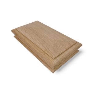 Oak DOUBLE Pyramid Newel Cap 140mm x 70mm