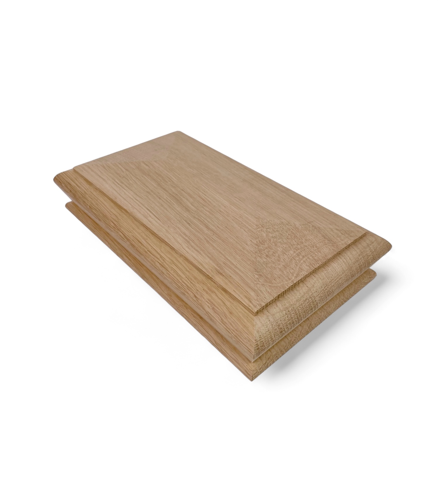 Oak DOUBLE Pyramid Newel Cap 140mm x 70mm